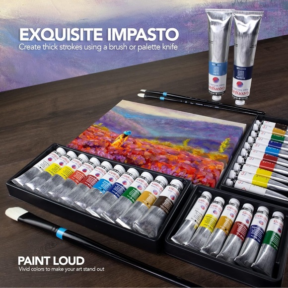 NWT Daler Rowney Georgian Water Mixable Oil Set - Picture 8 of 9